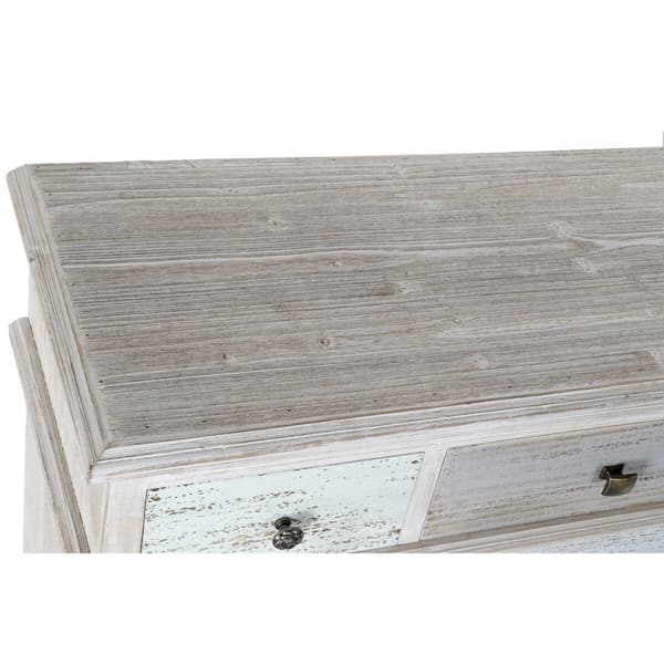 Kommode Home ESPRIT Blå Hvid Lysegrå Cottage 94 x 35 x 87 cm