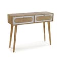 Miniatyrbillede 1 af 5: Entrebord med 2 skuffer Versa Vega 30 x 78 x 100 cm