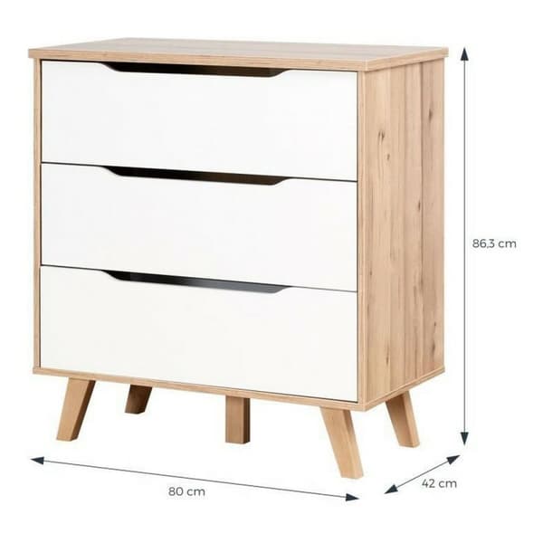 Kommode Vankka Træ Hrast (80 x 42 x 86,3 cm)