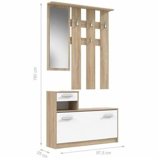 Möbelpaket Pili Vit 97,5 x 180 x 25 cm