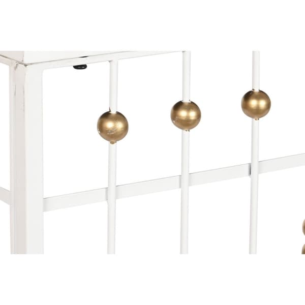 Mottagare Home ESPRIT Vit Gyllene 120 x 40 x 80 cm