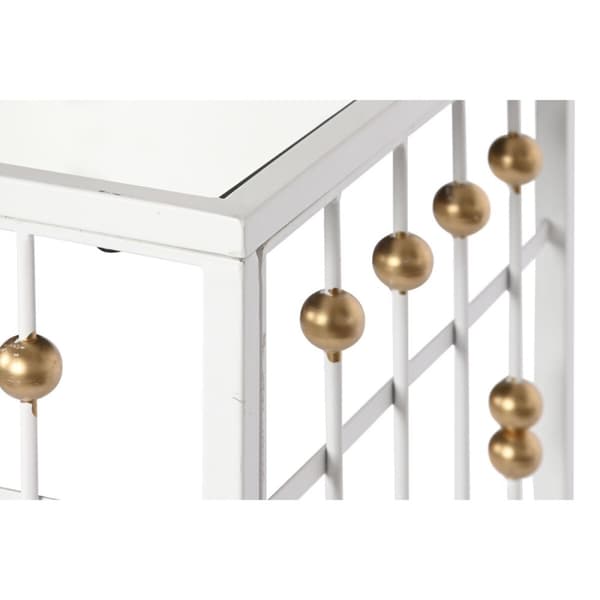 Mottagare Home ESPRIT Vit Gyllene 120 x 40 x 80 cm