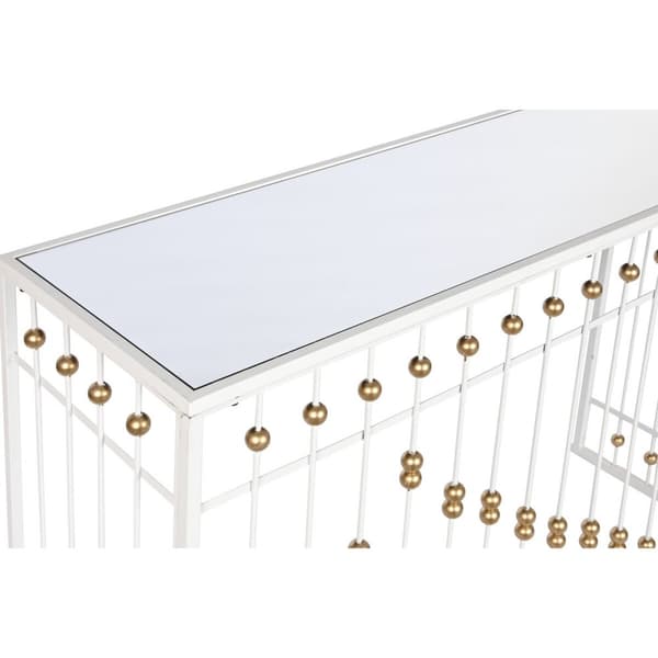 Mottagare Home ESPRIT Vit Gyllene 120 x 40 x 80 cm