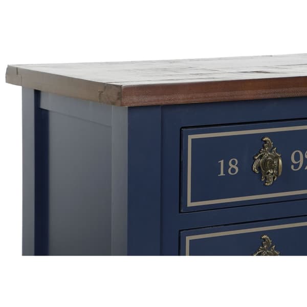 Hallbord Home ESPRIT Brun Marineblå 103 x 35 x 80 cm