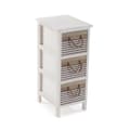 Miniatyrbillede 1 af 3: Kommode Versa Tabo Tekstil Paulonia træ 32 x 63 x 26 cm