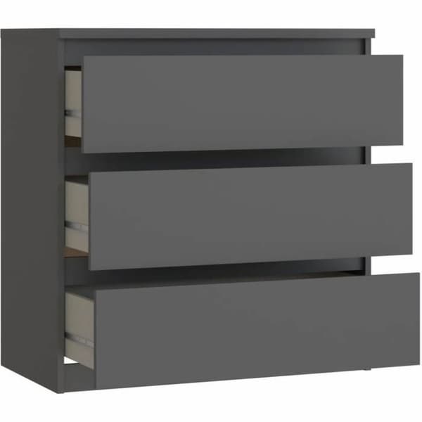 Kommod CHELSEA Grå Antracitgrå 77,2 x 42,2 x 79,9 cm