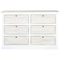 Miniatyrbillede 1 af 7: Kommode Home ESPRIT Hvid Natur 150 x 40 x 100 cm