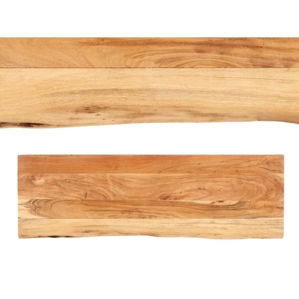 Möbelpaket Gift Decor Live Edge Brun Svart 120 x 35 x 77 cm 120 x 6 x 35 cm