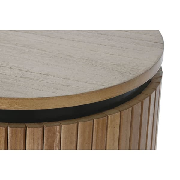 Kommod Home ESPRIT Svart Naturell Metall Paulowniaträ 110 x 39 x 72 cm