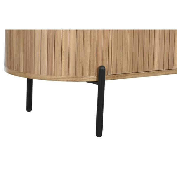 Kommod Home ESPRIT Svart Naturell Metall Paulowniaträ 110 x 39 x 72 cm