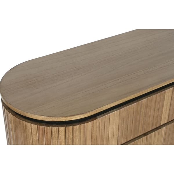 Kommod Home ESPRIT Svart Naturell Metall Paulowniaträ 110 x 39 x 72 cm