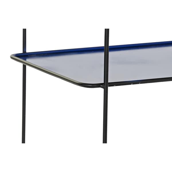 Sæt med møbler DKD Home Decor Blå Sort 70 x 27 x 45 cm 40 x 27 x 45 cm 80 x 27 x 65 cm 80 x 27,5 x 65 cm