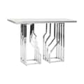 Miniatyrbillede 1 af 5: Hallbord DKD Home Decor Hvid Sølvfarvet 120 x 40 x 78 cm