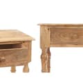 Miniatyrbillede 3 af 3: Entrebord med 2 skuffer Gift Decor 41 Brun 98 x 77 x 42 cm Striber