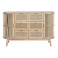 Miniatyrbillede 8 af 8: Kommode Home ESPRIT Gylden Natur Gran 120 x 40 x 80 cm