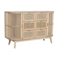 Miniatyrbillede 1 af 8: Kommode Home ESPRIT Gylden Natur Gran 120 x 40 x 80 cm