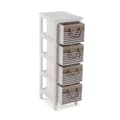 Miniatyrbillede 2 af 3: Kommode Versa Tabo Tekstil Paulonia træ 32 x 81 x 26 cm