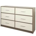 Miniatyrbillede 1 af 6: Kommode Max Home Hvid Grå Moderne 114 x 70 x 30 cm