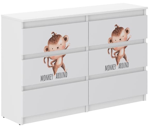 Børnekommode R-120 MONKEY SAFARI | CDON