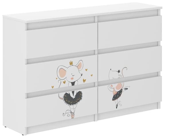 Børnekommode R-120 SAFARI MOUSE | CDON