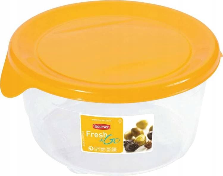 CURVER - Gul Fresh & Go matbehållare 0,5L