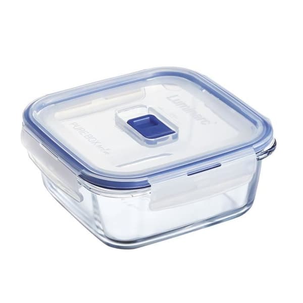 Fyrkantig box 76cl Pure Box Active - Luminarc - extra motståndskraftig och lufttätt härdat glas