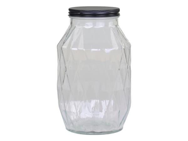 Stor Glasburk m lock - flera storlekar Chic Antique