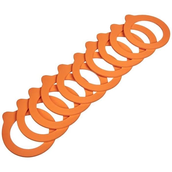 Universella brickor - HUTCHINSON - D 80 / 56 x 2,5 mm - Paket om 10 - Gummi - Kompatibla med burkar