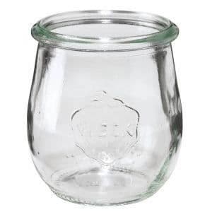 Burkar - WECK - TULIP - 220 ML - Set med 12 - Glas - Tål diskmaskin