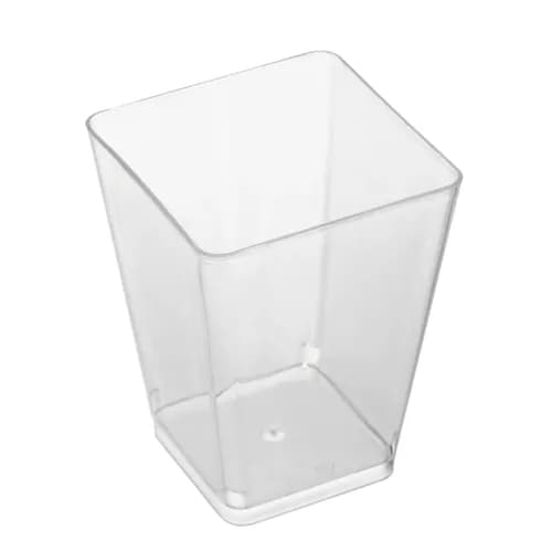 50-Pack - Bägare Fyrkantig / Plastbägare - 160ml