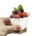 Miniatyrbild 5 av 11: 50-Pack - Bägare Fyrkantig / Plastbägare - 160ml