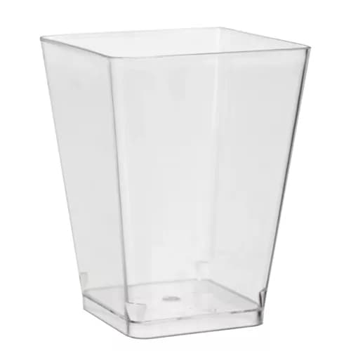 50-Pack - Bägare Fyrkantig / Plastbägare - 160ml