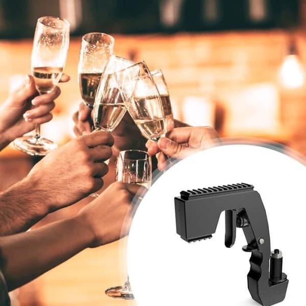 Beer Gun Champagne Wine Dispenser, Beer Spray Wine Bottle, GOLD Bottle Dispenser -LP2044