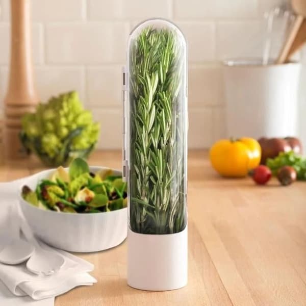 MAVURA Förvaringsburk »MLiving Herb Container Fresh Förvaringslåda Cut Herb Box Örtbehållare Kylskåp