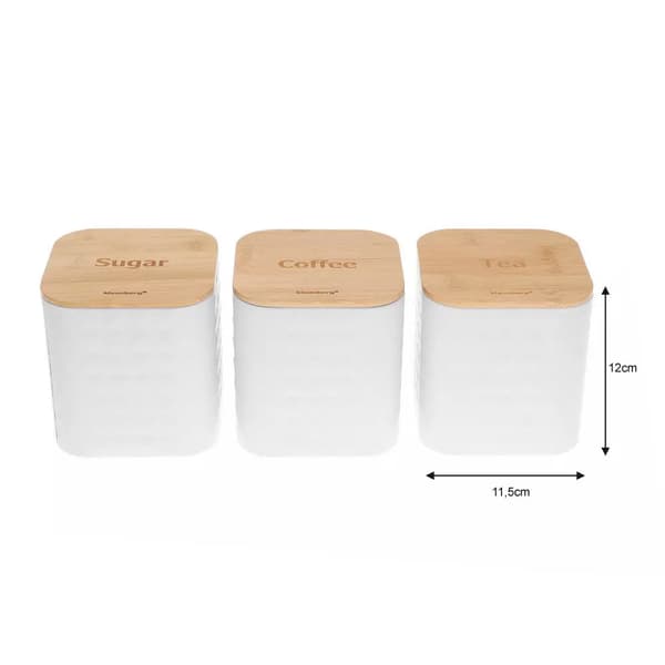 SET MED 3 BEH?LLARE KAFFE TE SOCKER KLAUSBERG KB-7485