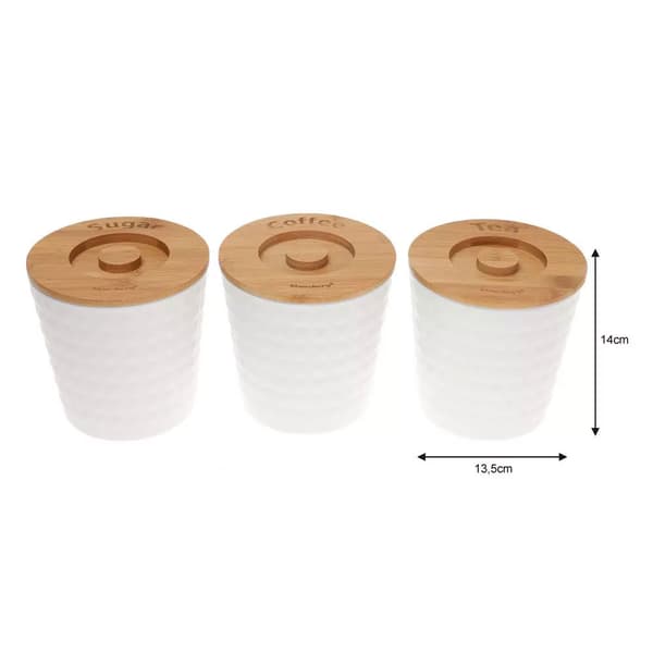 SET MED 3 BEH?LLARE KAFFE TE SOCKER KLAUSBERG KB-7487