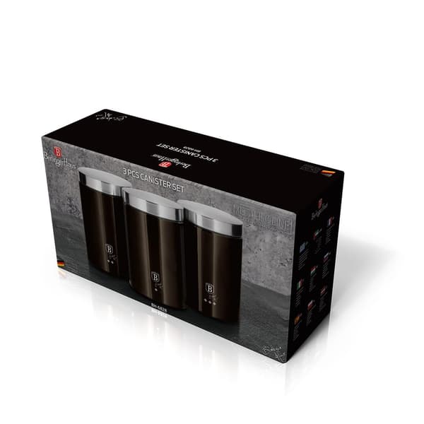SET MED 3 BERLINGER HAUS SHINY BLACK K�KSBEH?LLARE BH-6828