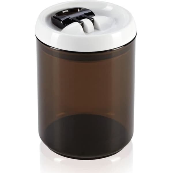 Förvaringsbehållare - LEIFHEIT - Fräscht &amp; lätt - 1,4 l - Transparent - Brun och vit