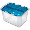 Miniatyrbild 2 av 2: Transparent förvaringsbox TERRY Home Box 25 - Vit - Kapacitet 25L