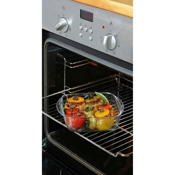 PYREX Fyrkantigt fat 14x12x4 cm + Cook &amp; Heat lock