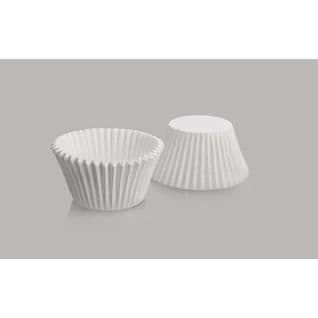 VIT RUND KONDIGERBACK (50 stycken) (Diam 8 - H 4,5 cm)