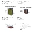 Miniatyrbild 4 av 4: Oxo bra grepp - 11241400 - (R) - Set med 3 rektangulära POP-förvaringslådor med sked, Vit