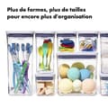 Miniatyrbild 2 av 4: Oxo bra grepp - 11241400 - (R) - Set med 3 rektangulära POP-förvaringslådor med sked, Vit