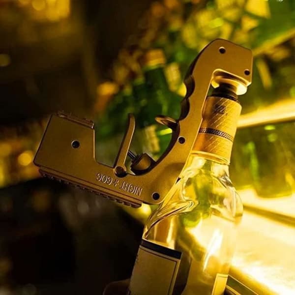 Dispenserpistol för champagne och dryck - SHOP-STORY - Champagnesprutpistol ELLER - Gul - 2 års garanti