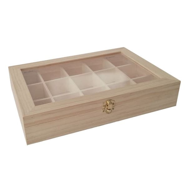 Te/örttepåse box 31,5 x 22 cm - Brunt kreativt frö