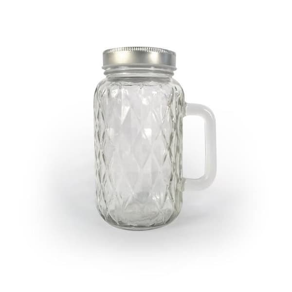 Burk - CREATIVE SEEDS - Mason Jar - 490ml - Glas - Handtag