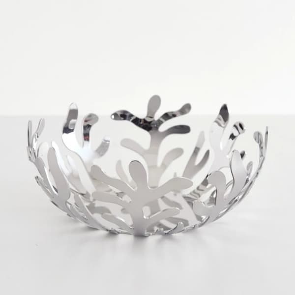 Alessi Mediterraneo frukthållare i 18/10 rostfritt stål polerat, Ø 25 Cm - ESI01/25