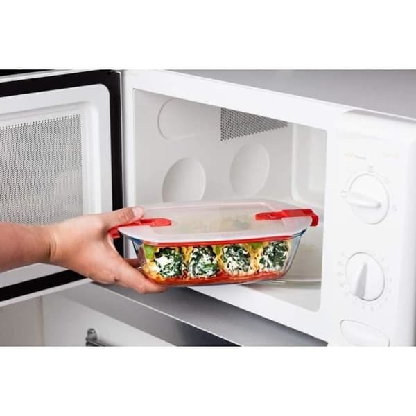 Rektangulär låda med lock - PYREX - 1451024 - 23 x 15 cm - 1,1 L - Cook & Heat - Bas i borosilikatglas
