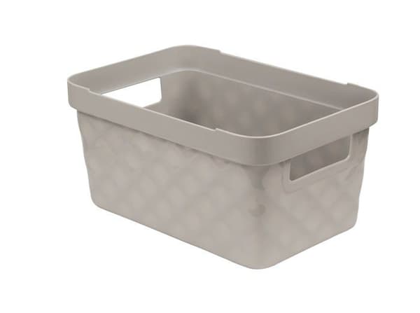 Förvaringsboxar - lufttäta lådor Ordinett Kubica Box 4,5 L, polypropen, ljusgrå, medium