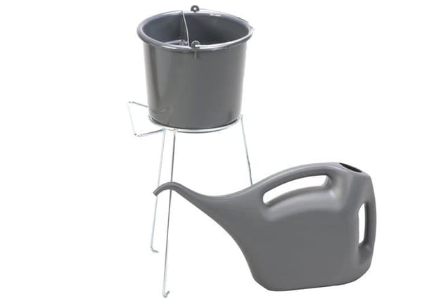 Hünersdorff - 941000 - Hünersdorff Servicehinkar 10 L med svamphållare, mörkgrå